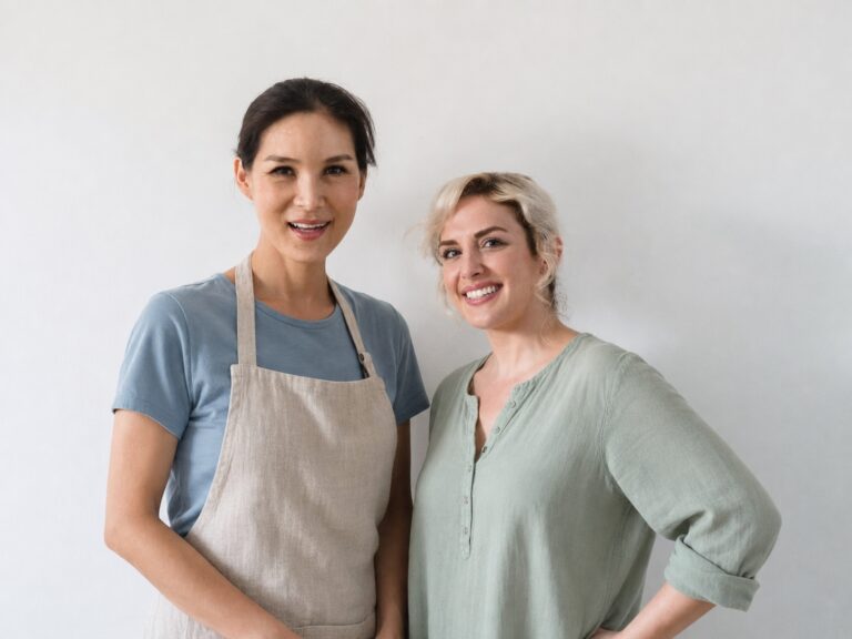 Two independent cleaning professionals from the Maid Cleanup referral network